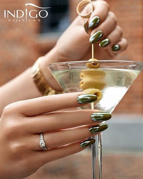 fancy martini olive gel polish enjoy  timeless olive color