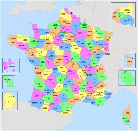 departement francais wikipedia destine carte de france avec