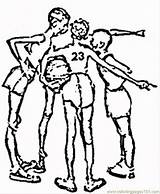 Coloring Rockwell Norman Pages Getcolorings Basketball Game sketch template