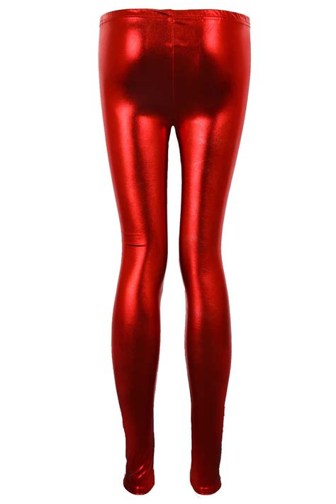 Ladies Metallic Shiny Wet Look Pvc Women S Disco Pants