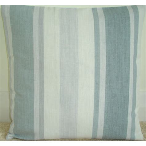 laura ashley awning stripe slate grey  cushion cover  square stripes ebay