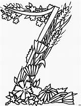 Alphabet Pflanzen Ausmalbilder sketch template