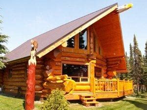 unique log cabins  sale  alaska  home plans design