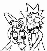 Rick Morty Coloring Pages Printable sketch template