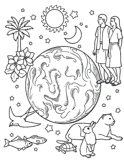 creation coloring pages  coloring pages  kids