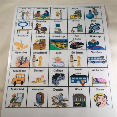 printable autism pecs visual aid communication cards  etsy
