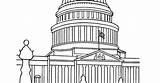Washington Dc Coloring Pages Capitol Buildings Building Book Sheet Template sketch template