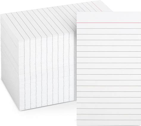 vertically ruled index cards daily checklist    cm  pack