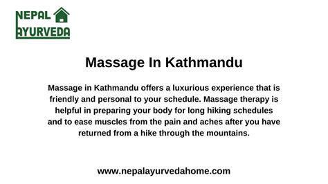 Ppt Massage In Kathmandu Powerpoint Presentation Free Download Id