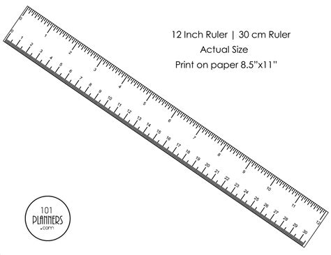 printable ruler  ruler