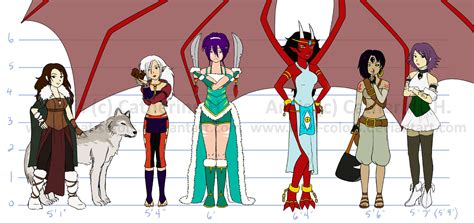 Height Chart Girls By Neat Colors On Deviantart