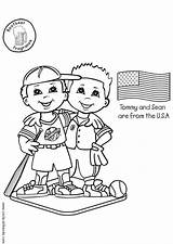 Sean Tommy Usa Coloring sketch template