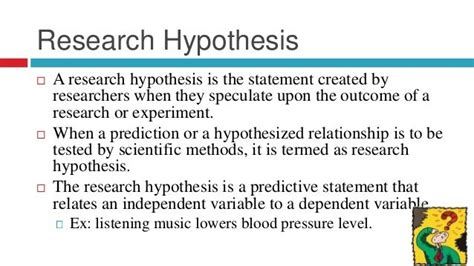 formulate  hypothesis  research   formulate