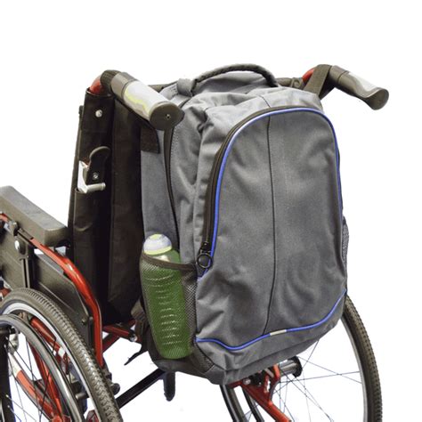 adjustable backpack  wheelchairs  side pockets grey ability superstore