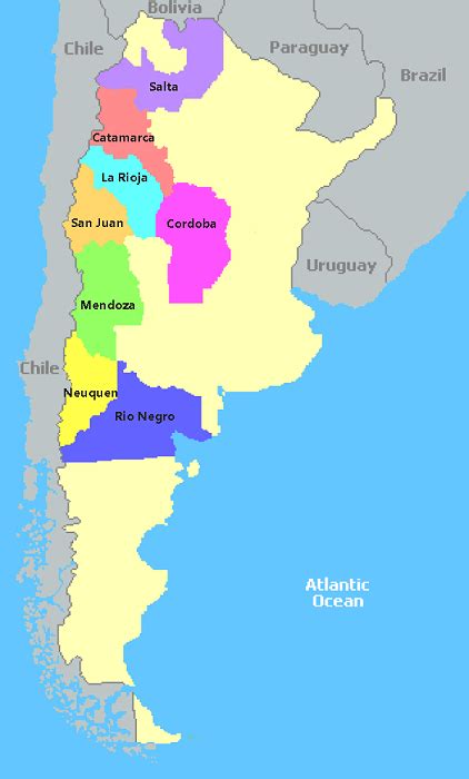 map  argentina