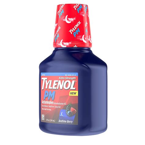 pack tylenol pm extra strength liquid sleep aid pain reliever  oz   ebay