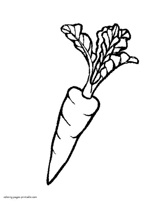 coloring pages  fruits  vegetables carrot coloring pages