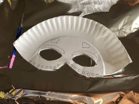 paper plate mask craft  kids  peaceful nest