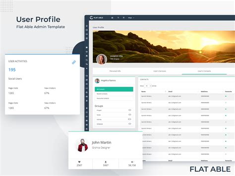 user profile page flat  admin template  phoenixcoded  dribbble