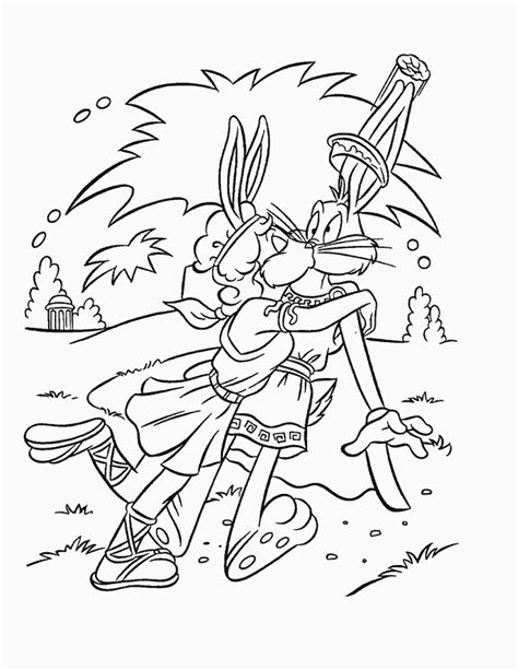 bugs bunny coloring page coloring home