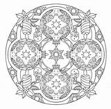 Christmas Coloring Mandala Pages Book Dover Mandalas Publications Holiday Printable 3d Adult Designs Kerst Doverpublications sketch template
