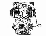 Music Robot Coloring Robots Coloringcrew Colorear sketch template
