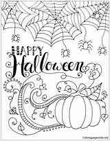 Pages Halloween Happy Coloring Holidays sketch template
