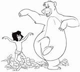 Baloo Coloring Mowgli Disney Pages Walt Characters Jungle Fanpop Book Getdrawings sketch template