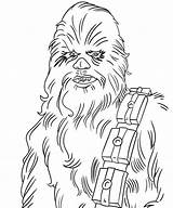 Chewbacca Colorironline Chewie Scribblefun sketch template