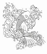 Water Koi Fish Tattoo Storm Coloring Coy Pages Butterfly Kidsplaycolor Tattooimages Biz sketch template