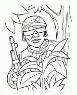 Coloring Pages Soldier Army Kids Popular sketch template