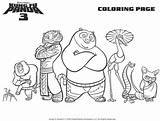 Panda Fu Kung Coloring Printable Pages Colouring Tigress Po Characters Sheets Kids Printables Choose Board sketch template