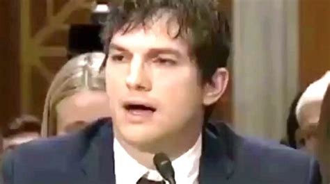 Ashton Kutcher Tears Up While Pleading To Senate To End Sex Trafficking