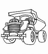 Truck Dump Coloring Pages Toddlers Printable sketch template