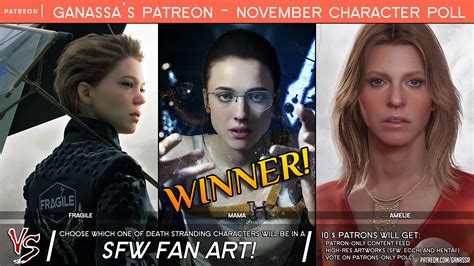 winners of sfw and nsfw patreon character polls by