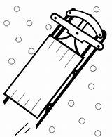 Coloring Pages Sled Printable Getcolorings sketch template