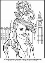 Coloring Pages Kate Royal Book Fashion Duchess Dover Publications Doverpublications Sheets Royalty Colouring Cambridge Fashions Princess Adult Eileen Rudisill Miller sketch template