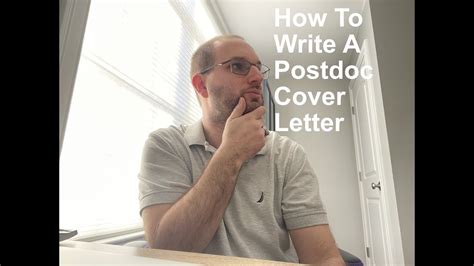 write  postdoc cover letter youtube