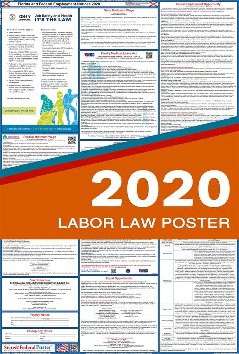 florida state  federal labor law poster  state  federal poster