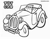Car Toy Coloring Pages Colorings Style Old Toycar sketch template