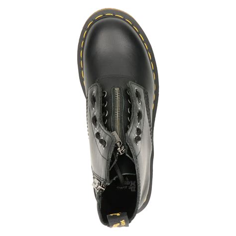 dr martens  pscl front zip rits gesloten boots voor dames zwart nelsonnl