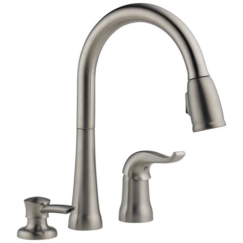 delta kate single handle pull  kitchen faucet  stainless  sssd dst walmartcom