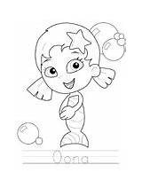 Oona Coloring Guppies Bubble Pages Ws sketch template