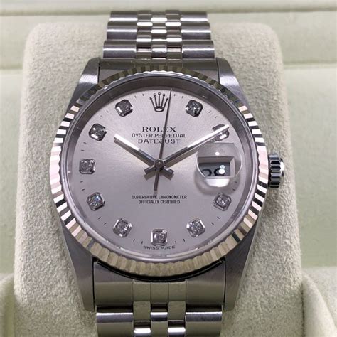 rolex oyster perpetual datejust diamond dial  men   rolex oyster