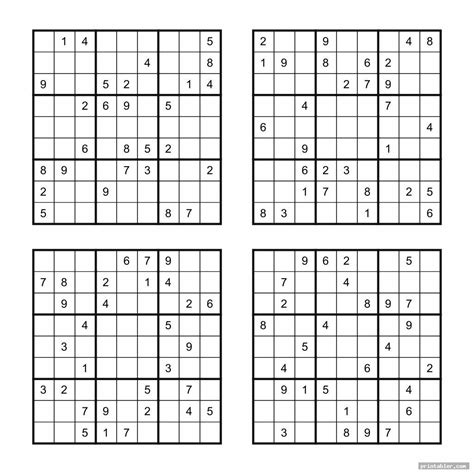 medium printable sudoku puzzles   page gridgitcom