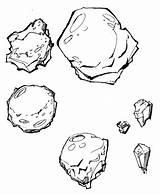 Meteor Asteroid Asteroids sketch template
