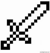 Minecraft Espada Sord Espadas Bigactivities Sheets Wooden Coloringhome Ender Pickaxe Gamg sketch template