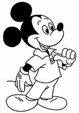 Coloring Mickey Mouse Pages Disney Colorear Para Pointing Original Rocks His Drawing Finger Baby Donald Himself Head sketch template