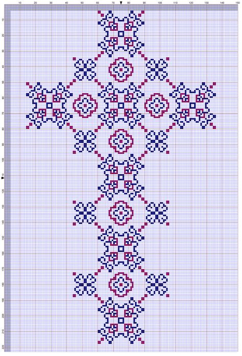 large cross  cross stitch pattern