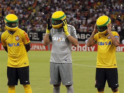 Ayrton Senna Tribute Paid By Corinthians As Players Wear Helmets The